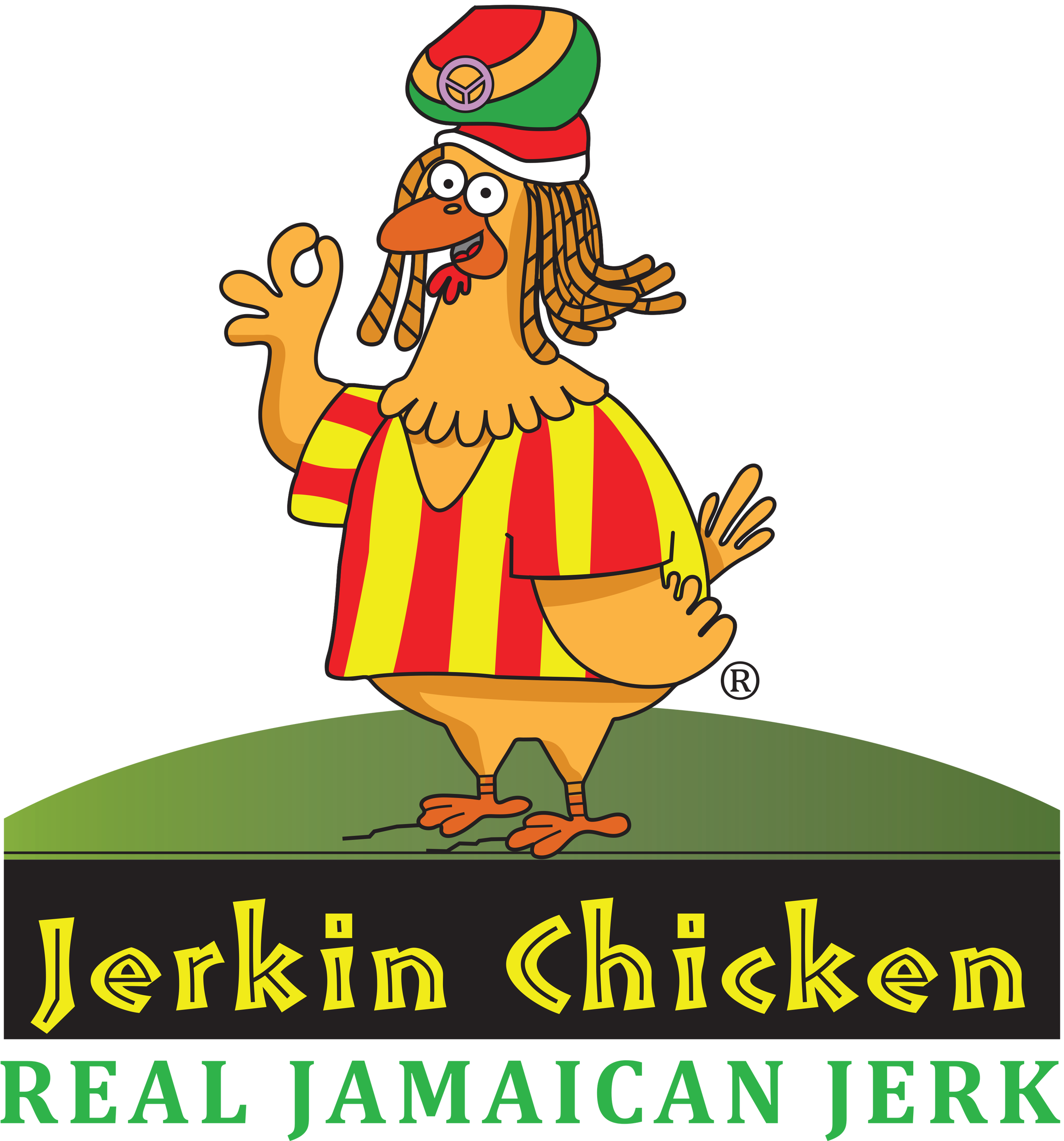 caribbean jerk chicken cartoon